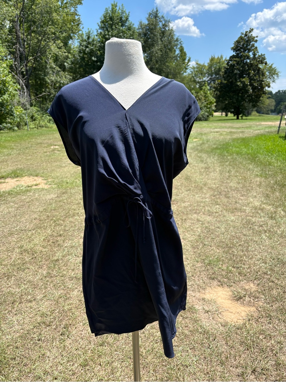 Rory Beca Mini Dress Size Medium V neck 100% Silk